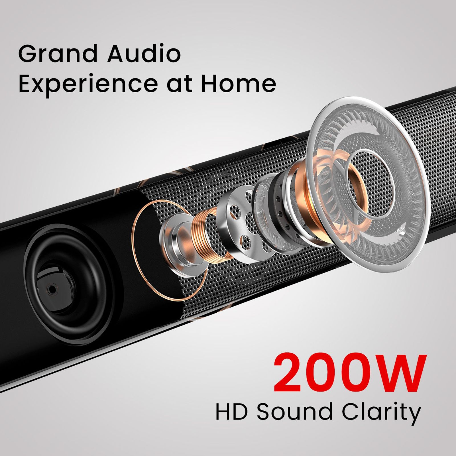 PORTRONICS Pure Sound 105 200W Bluetooth Soundbar with Remote (Spacious HD Audio, 2.1 Channel, Black)_4