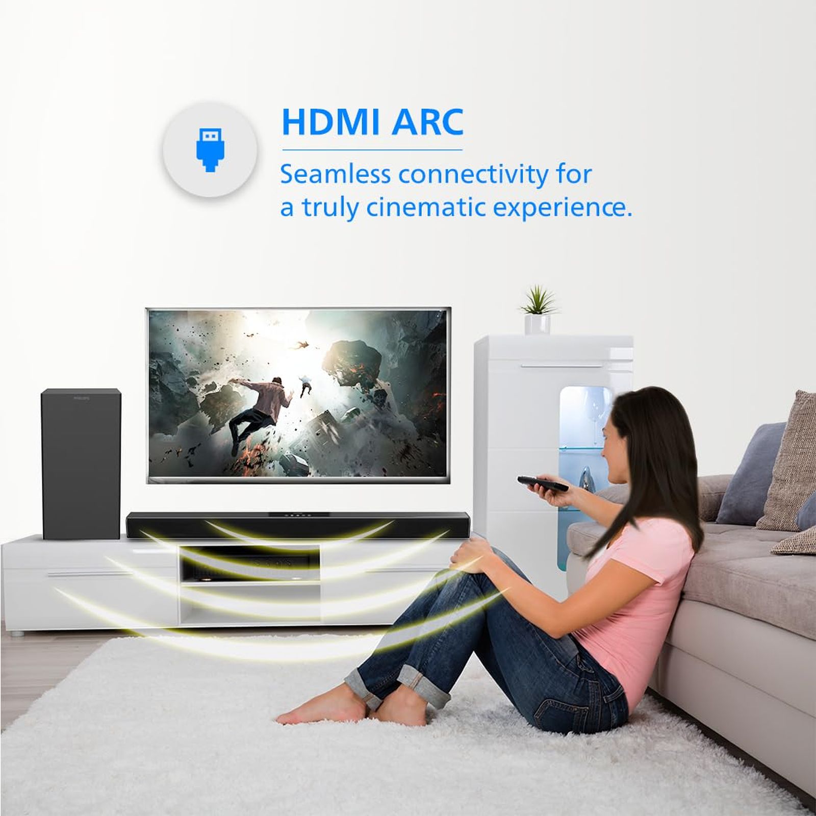 PHILIPS TAB4218/94 120W Bluetooth Soundbar (2.1 Channel, Black) PHILIPS TAB4218/94 120W Bluetooth Soundbar (2.1 Channel, Black)_7