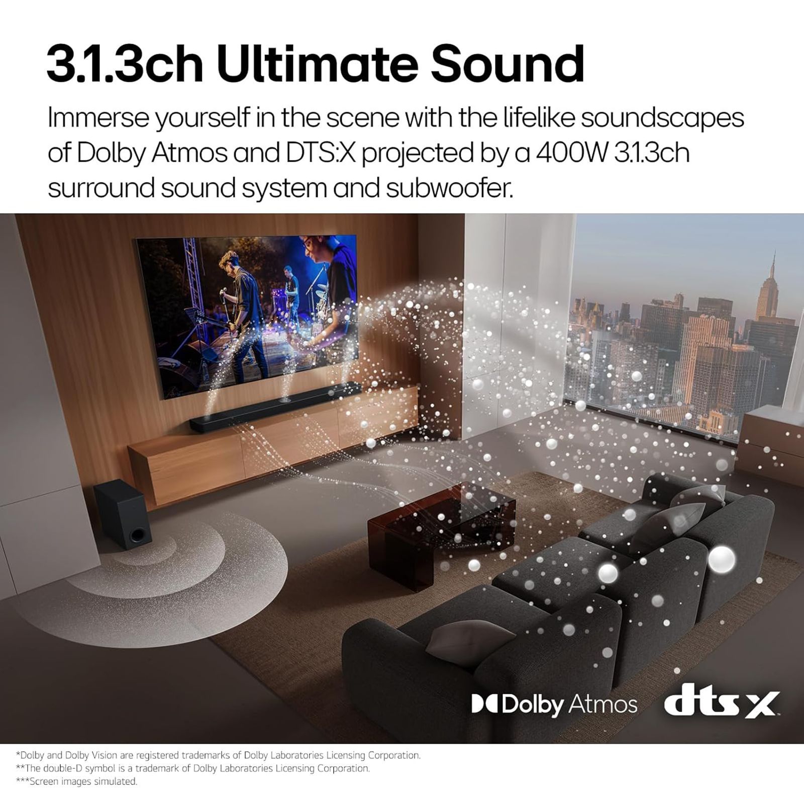 LG S77TY 400W Bluetooth Soundbar with Remote (Dolby Atmos, 3.1.3 Channel, Black) LG S77TY 400W Bluetooth Soundbar with Remote (Dolby Atmos, 3.1.3 Channel, Black)_15