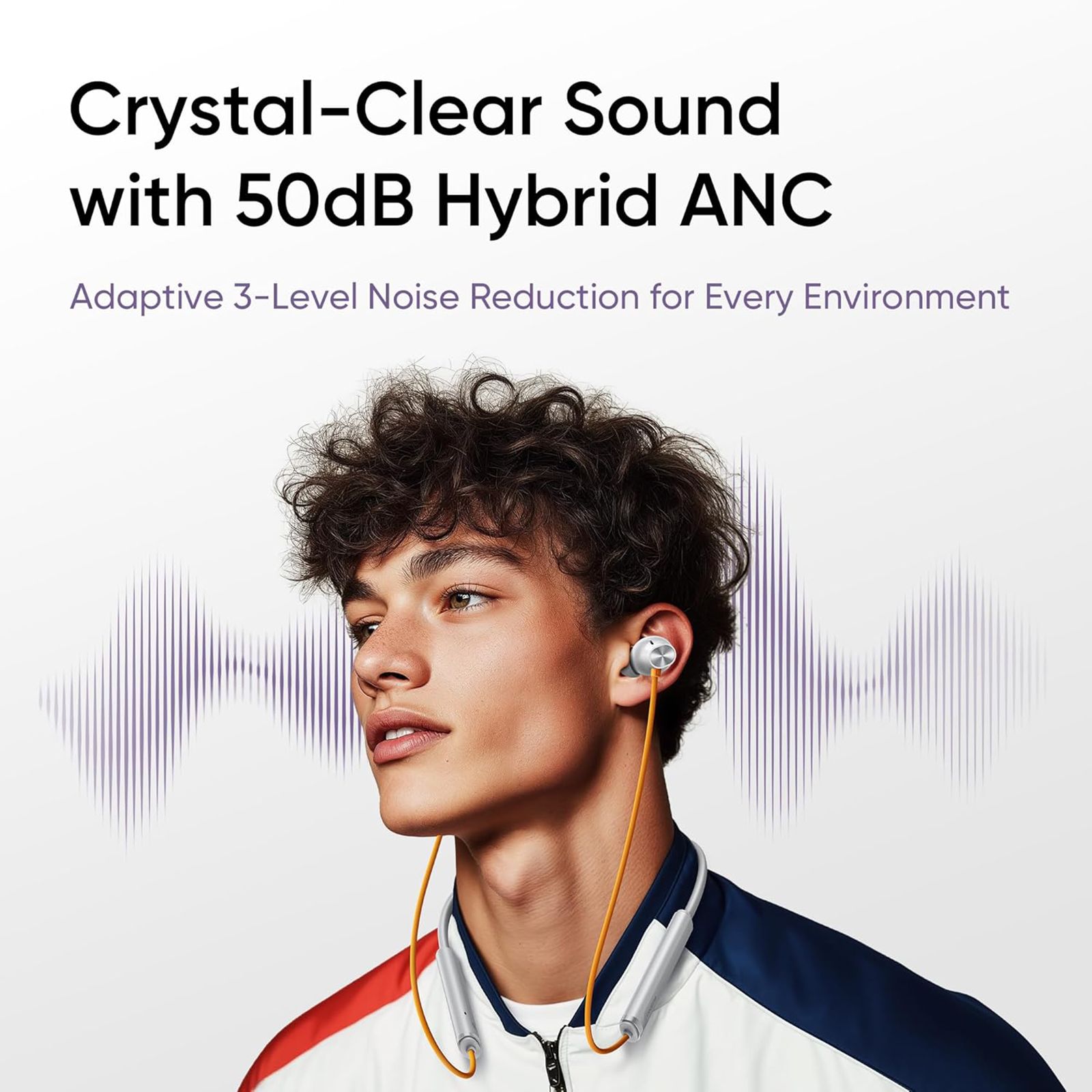  realme Buds Wireless 5 Neckband with Active Noise Cancellation (IP55 Dust & Water Resistant, Smart De-Wind Technology, Twilight Purple)_7