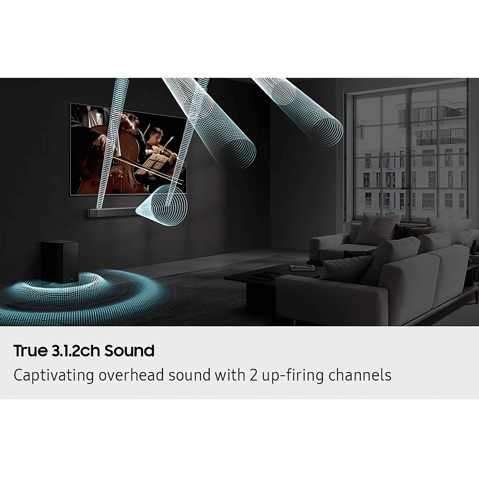 SAMSUNG Q Series 380W Soundbar with Remote (Dolby Atmos, 3.1.2 Channel, Titan Black) SAMSUNG Q Series 380W Soundbar with Remote (Dolby Atmos, 3.1.2 Channel, Titan Black)_16