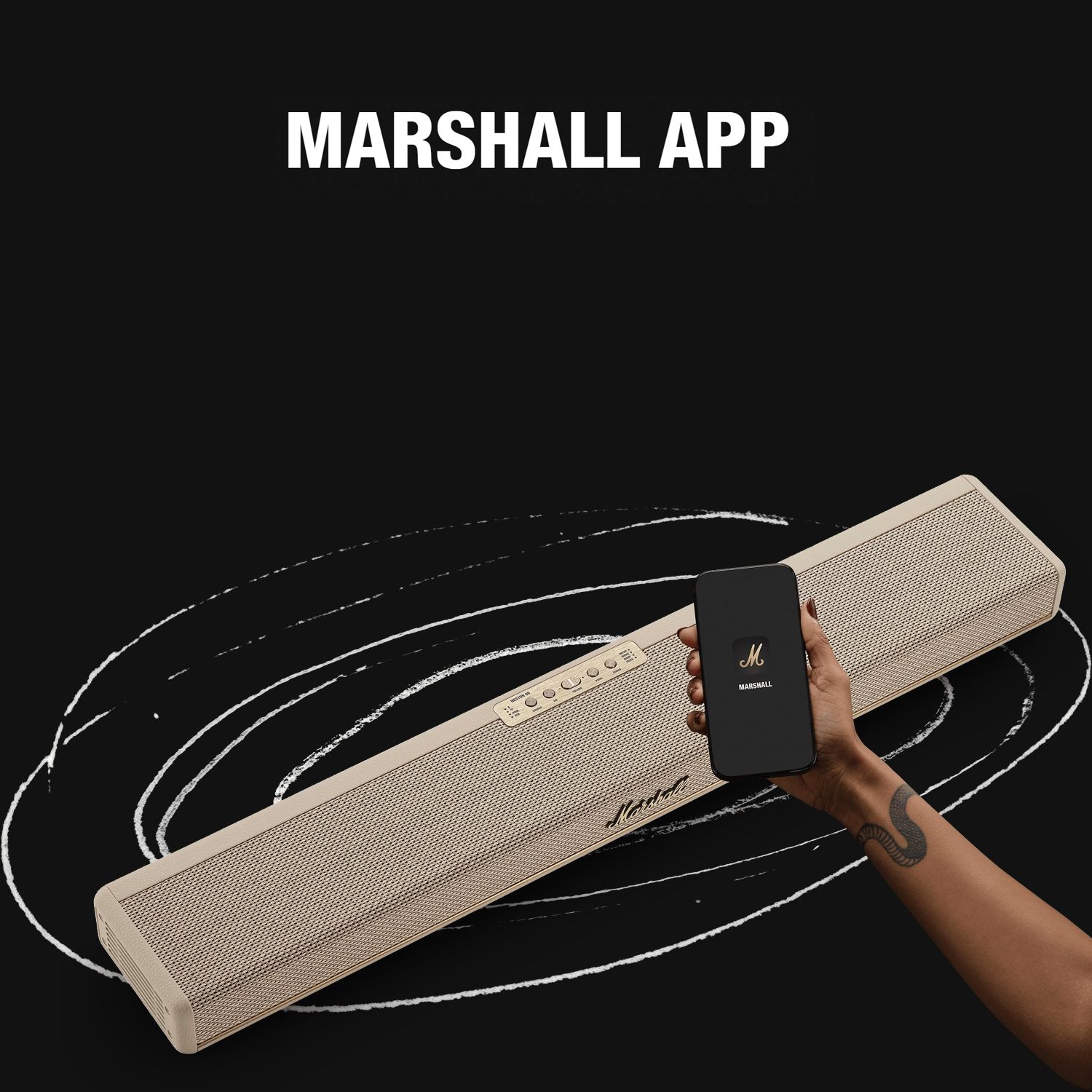 Marshall HESTON 60 56W Bluetooth Soundbar (Dolby Atmos, 5.1 Channel, Black)_14
