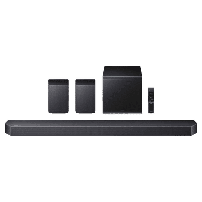 SAMSUNG Q-series 580W Bluetooth Soundbar with Remote (Wireless Dolby Atmos, 9.1.4 Channel, Titan Black)