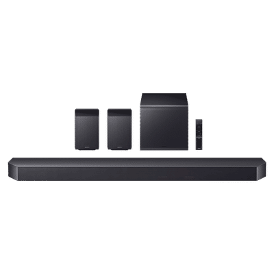 SAMSUNG Q-series 756W Bluetooth Soundbar with Remote (Wireless Dolby Atmos, 11.1.4 Channel, Titan Black)