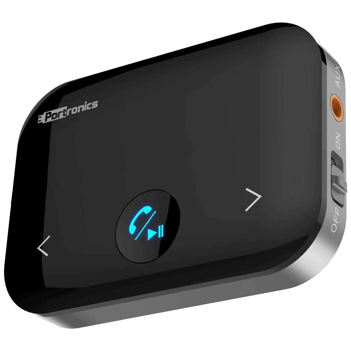 PORTRONICS Auto 14 Wireless 2-in-1 Audio Adaptor (One Button Control, POR-1153, Black) PORTRONICS Auto 14 Wireless 2-in-1 Audio Adaptor (One Button Control, POR-1153, Black)_1