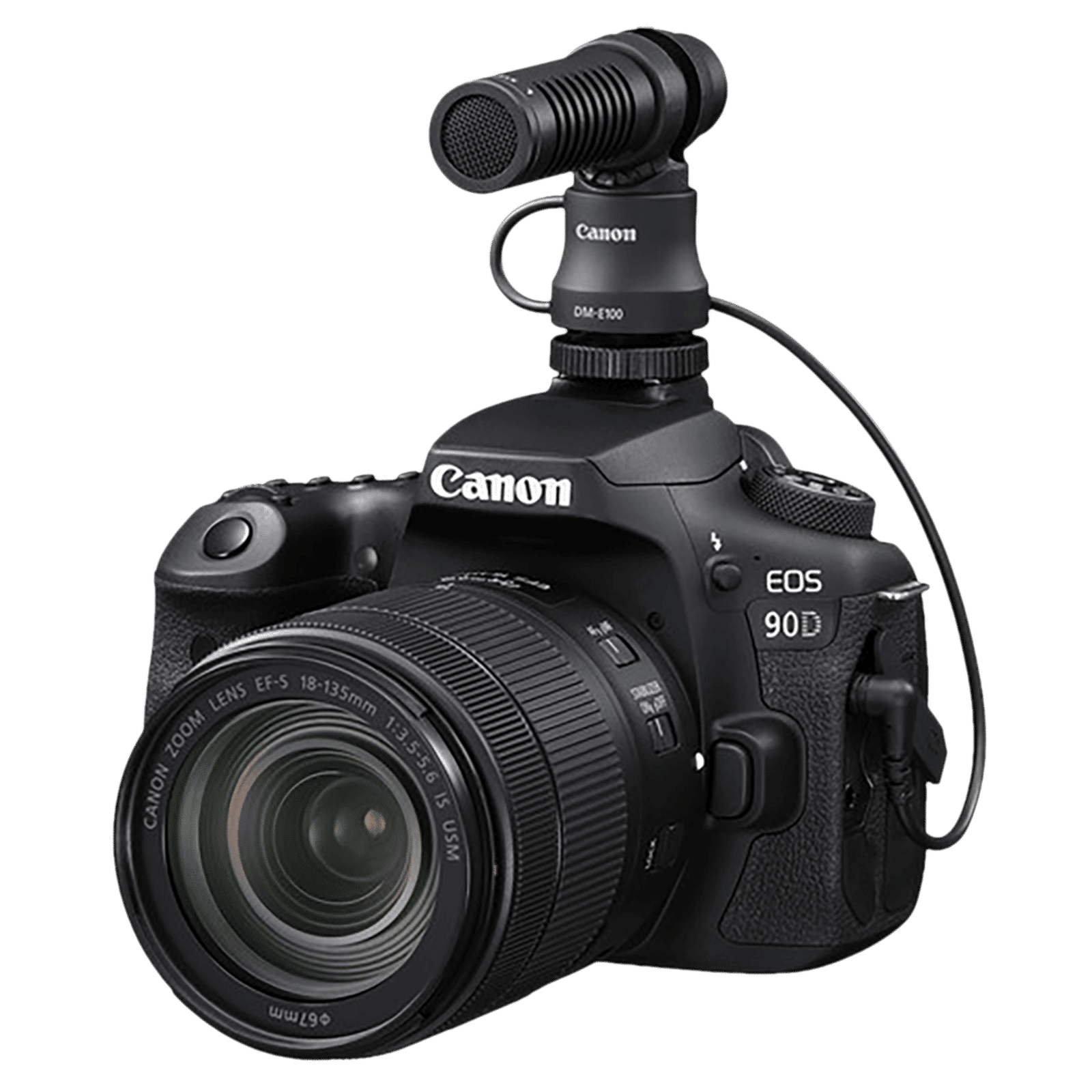 Canon DM-E100 3.5 Jack Wired Microphone with Crystal Clear Audio (Black) Canon DM-E100 3.5 Jack Wired Microphone with Crystal Clear Audio (Black)_8