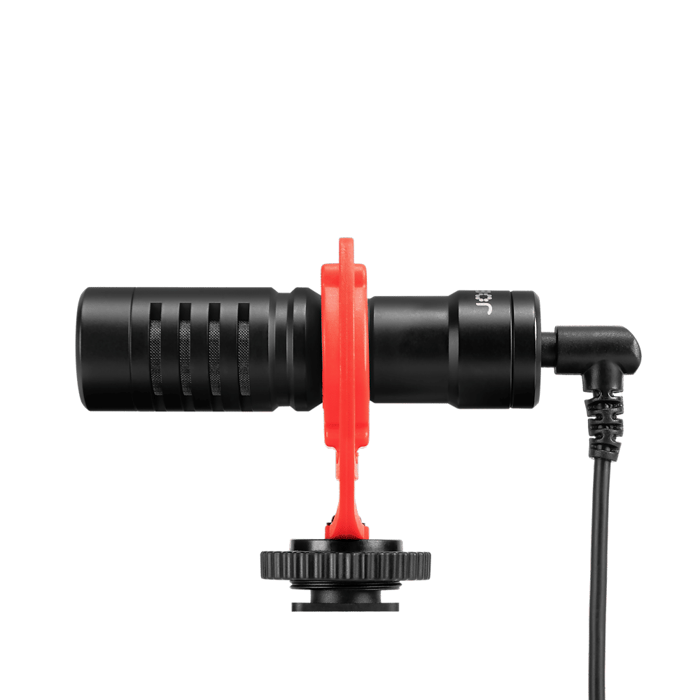 JOBY Wavo 3.5 Jack Wired Microphone with Safety Locking Disk (Black & Red) JOBY Wavo 3.5 Jack Wired Microphone with Safety Locking Disk (Black & Red)_1