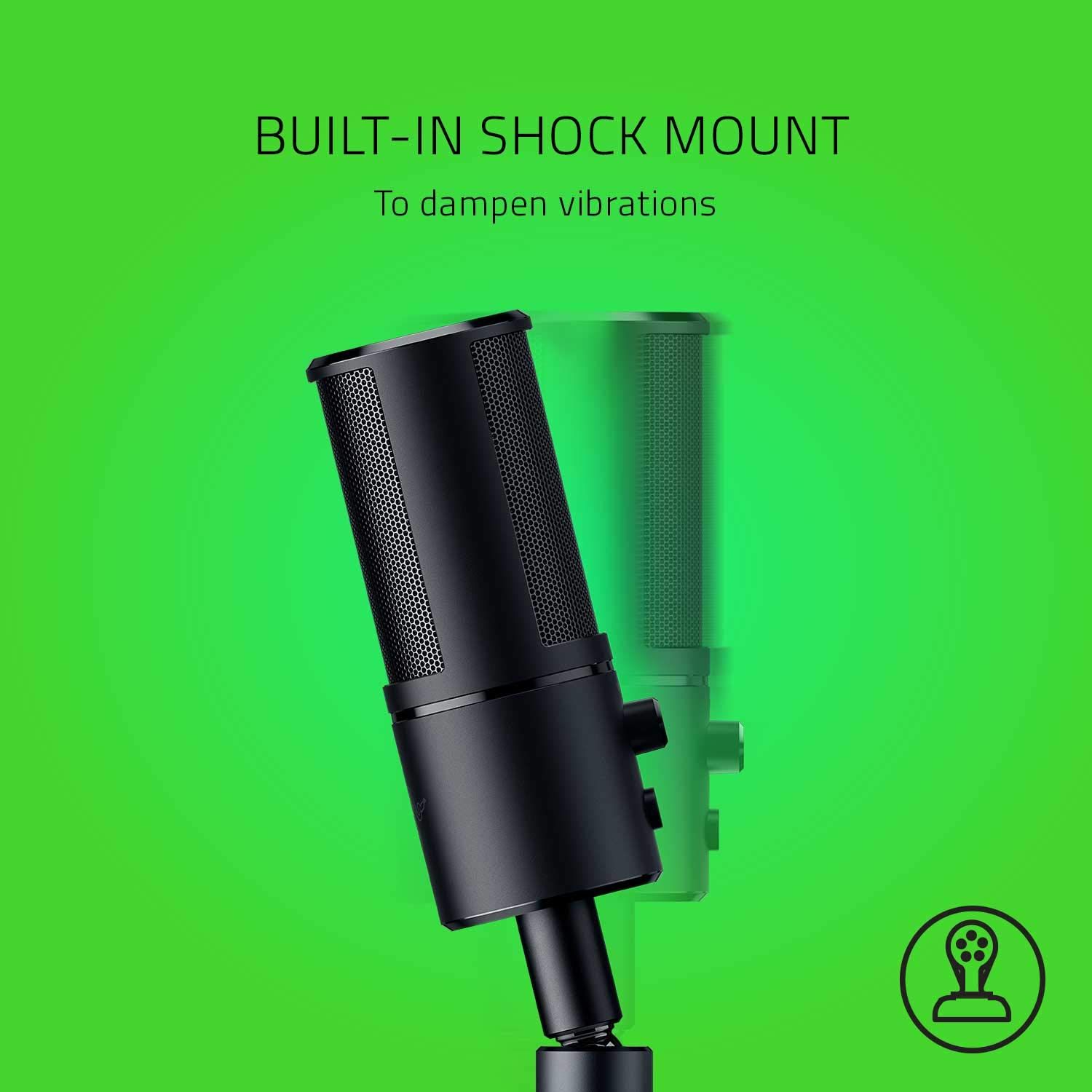 RAZER Seiren Emote USB Wired Microphone with Built-in Shock Mount (Black)_3