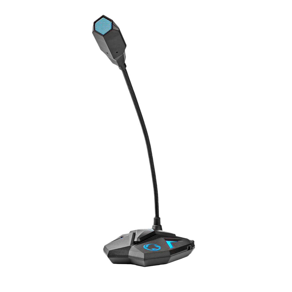 nedis Gaming Gooseneck Wired Condenser Microphone (Mute Button, GMICGU100BK, Black)_3