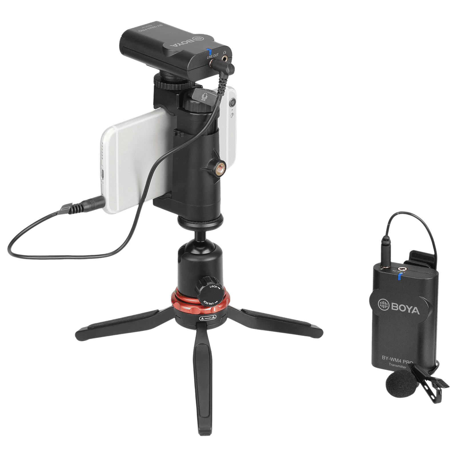 Boya Pro 3.5 Jack Wireless Microphone with Compact Dual-Channel (Black) Boya Pro 3.5 Jack Wireless Microphone with Compact Dual-Channel (Black)_8