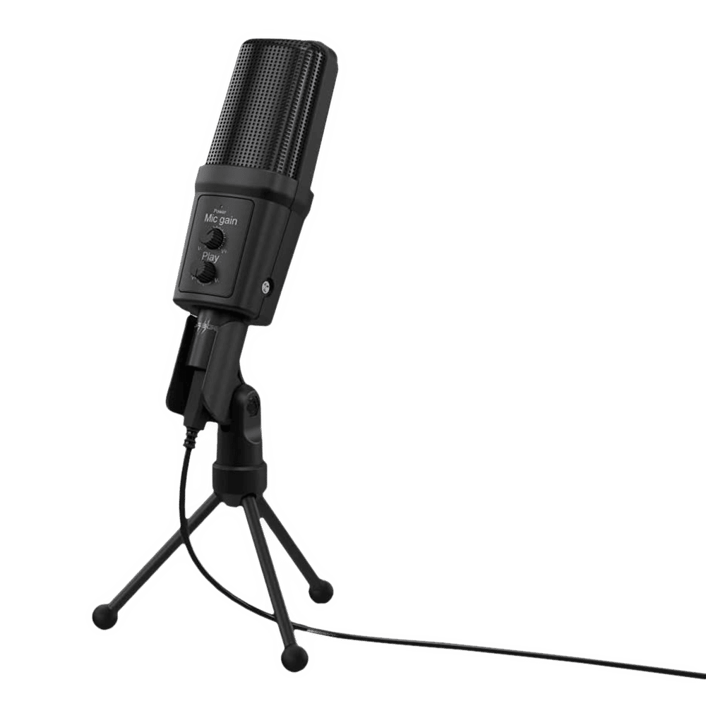 hama Stream 700 HD 3.5 Jack & USB Wired Microphone with Distortion Free Audio (Black)_1