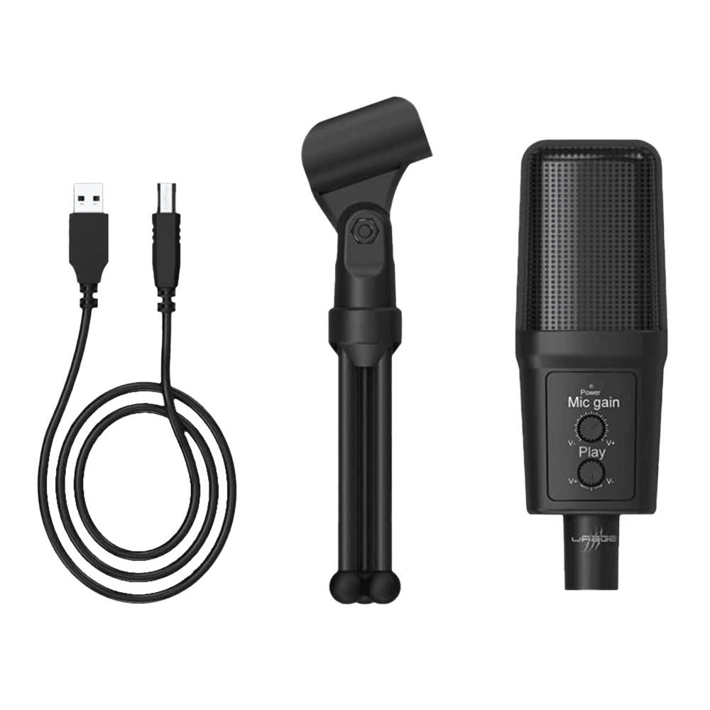 hama Stream 700 HD 3.5 Jack & USB Wired Microphone with Distortion Free Audio (Black)_4