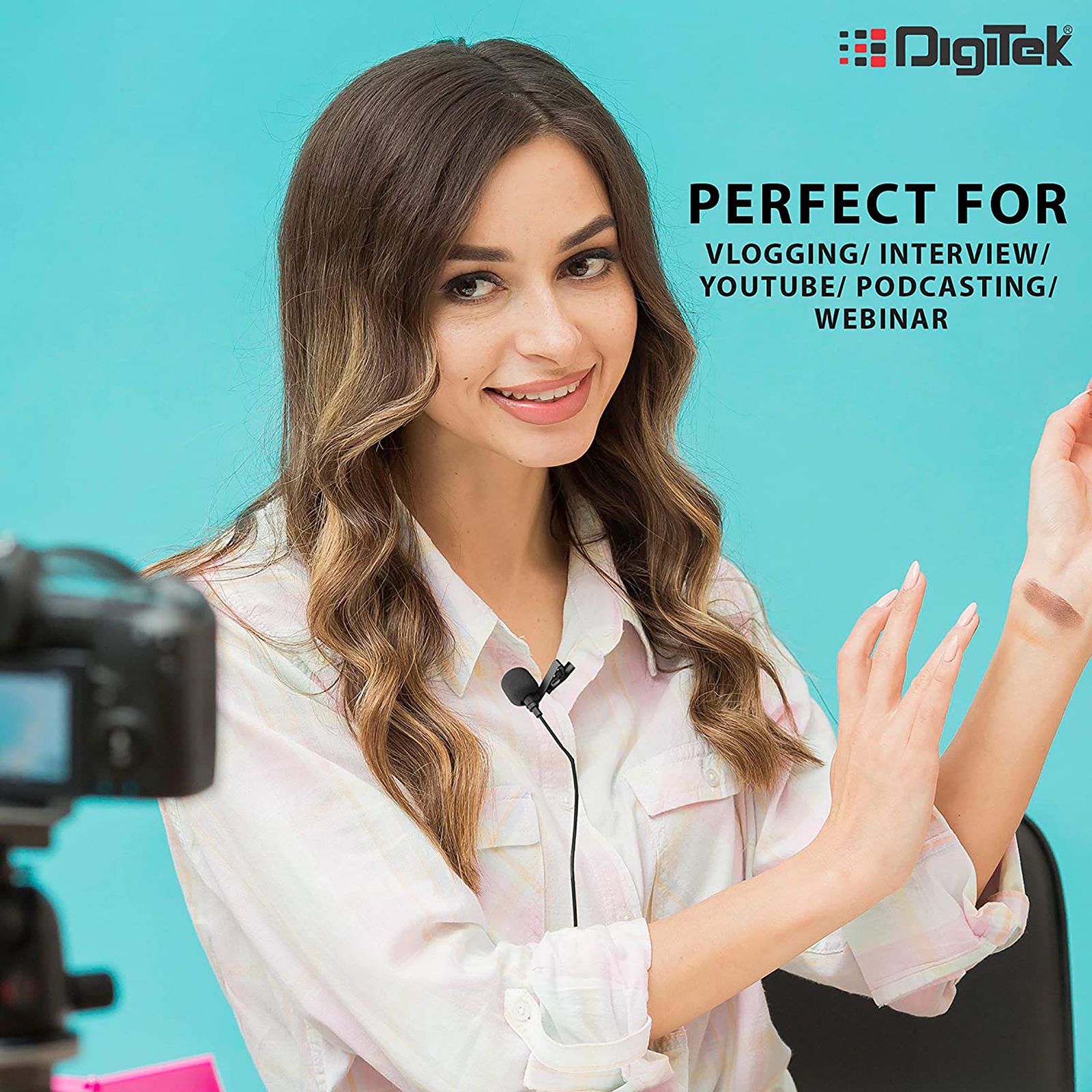 DigiTek DM-02 3.5 Jack Wired Microphone with Noise Reduction (Black) DigiTek DM-02 3.5 Jack Wired Microphone with Noise Reduction (Black)_6