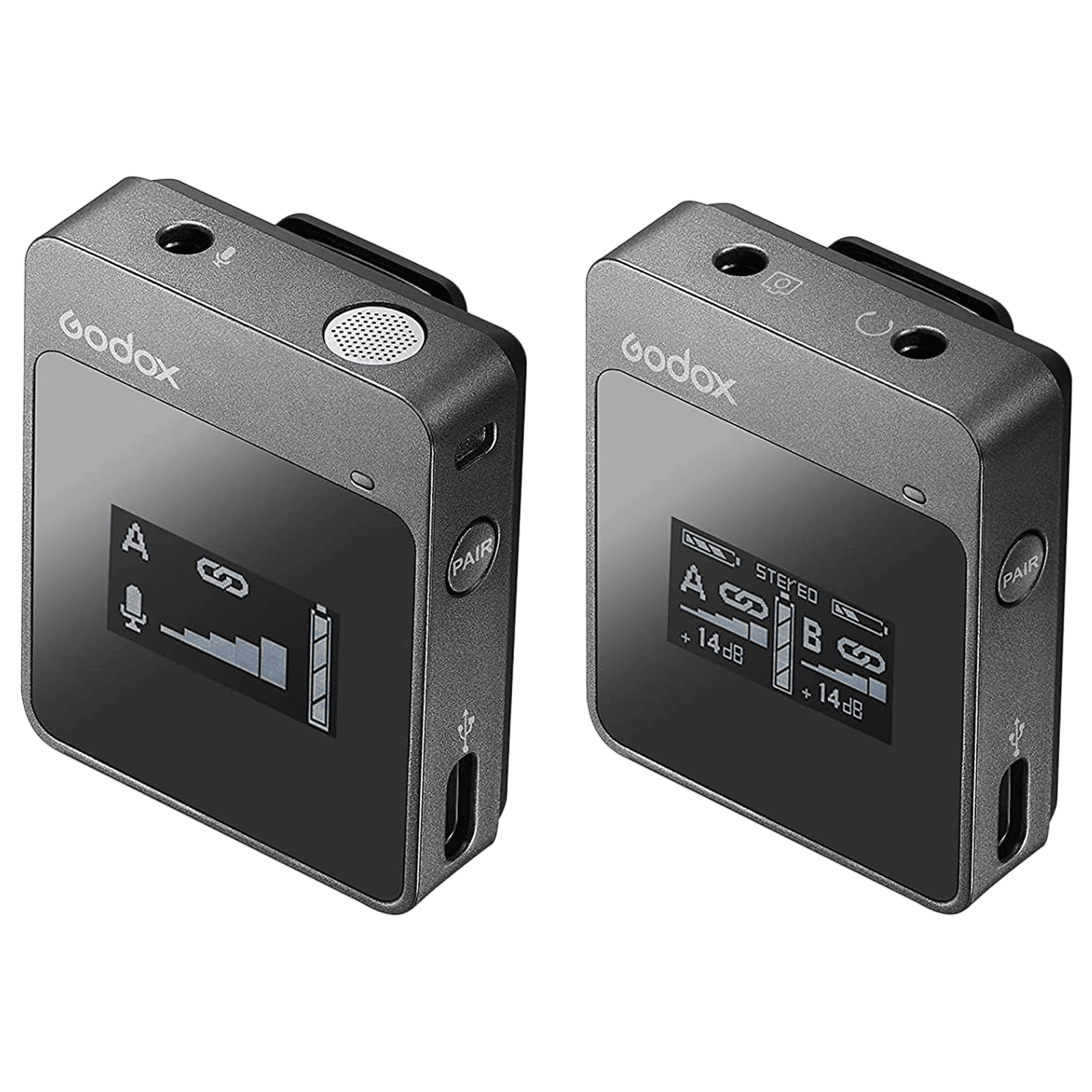 Godox MoveLink M1 Type C & 3.5 Jack Wireless Microphone with Charging Case (Black) Godox MoveLink M1 Type C & 3.5 Jack Wireless Microphone with Charging Case (Black)_3