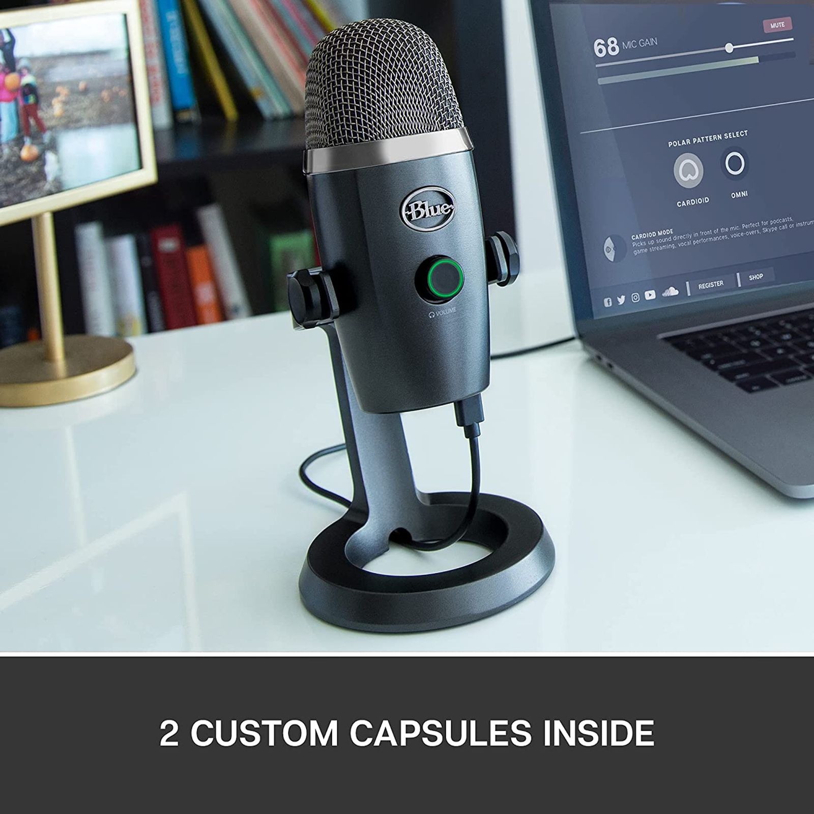 logitech Yeti Nano USB Wired Microphone with HD Audio (Shadow Grey) logitech Yeti Nano USB Wired Microphone with HD Audio (Shadow Grey)_8