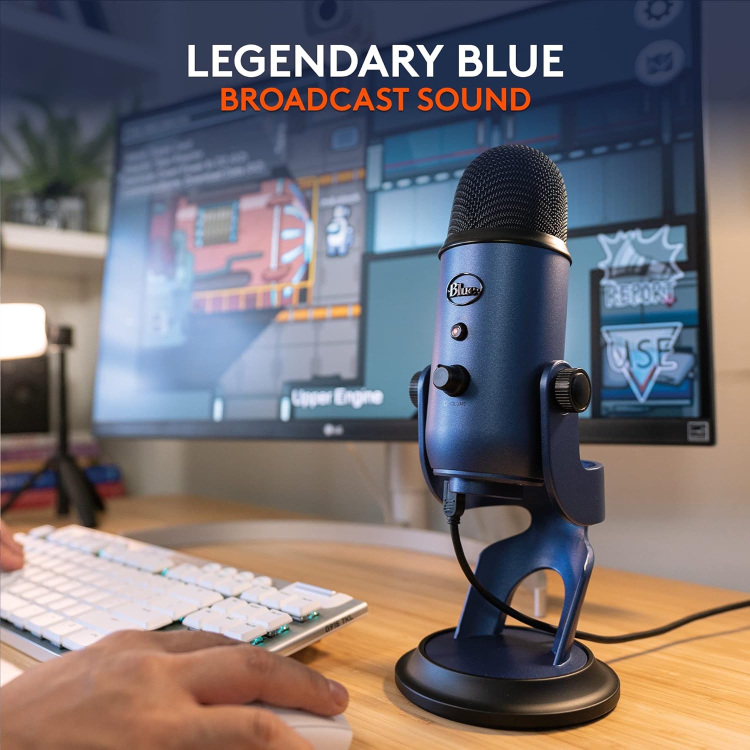 logitech Yeti USB Wired Microphone with HD Audio (Midnight Blue) logitech Yeti USB Wired Microphone with HD Audio (Midnight Blue)_5