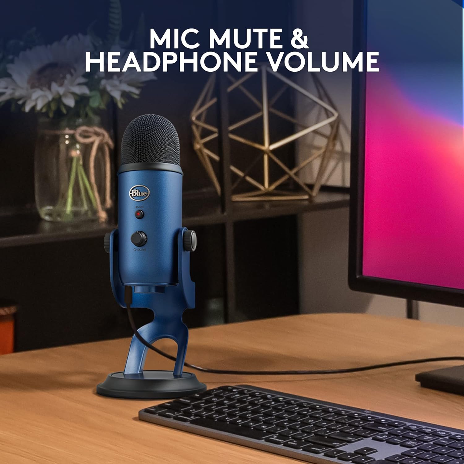 logitech Yeti USB Wired Microphone with HD Audio (Midnight Blue) logitech Yeti USB Wired Microphone with HD Audio (Midnight Blue)_6