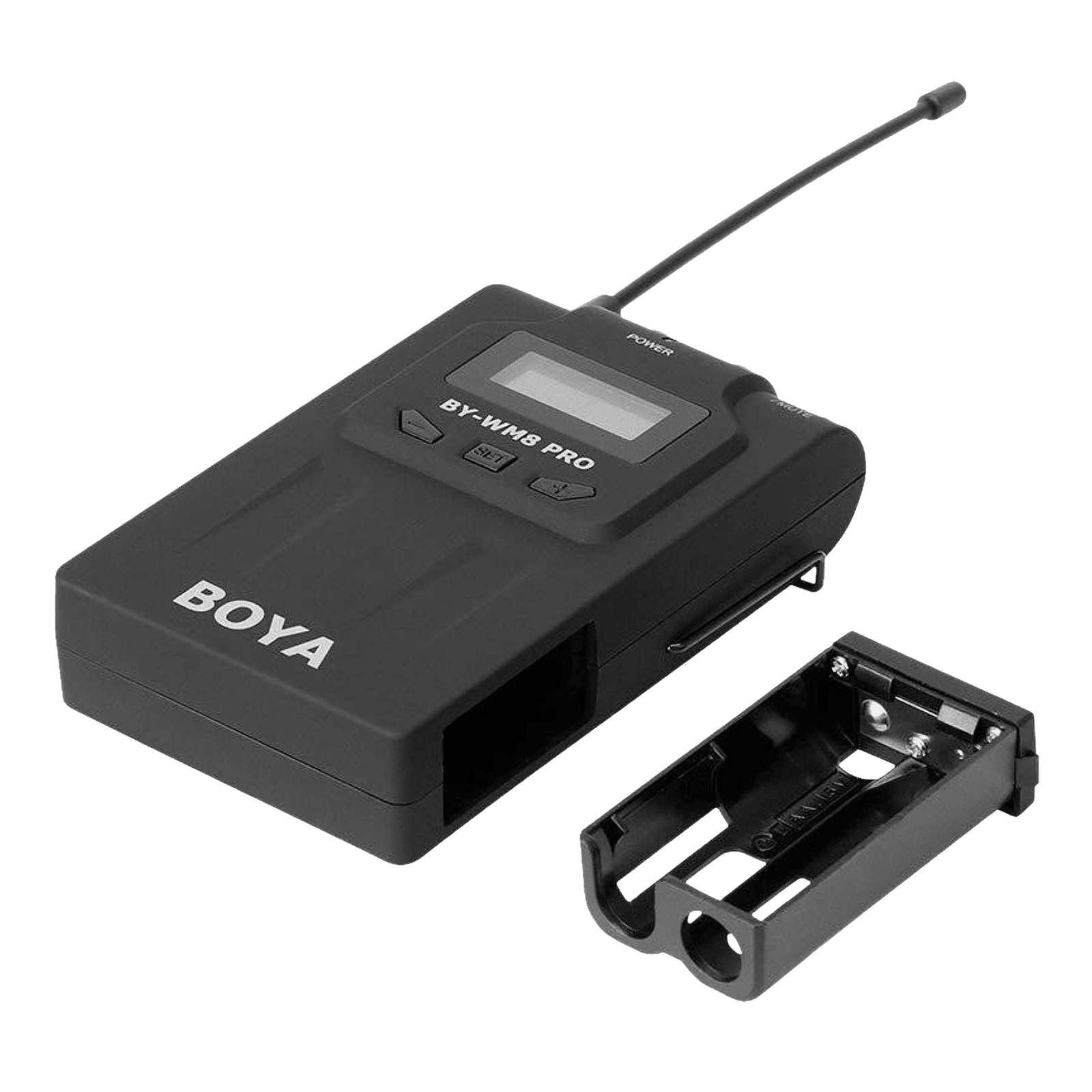 Boya 3.5 Jack Wireless Microphone with Automatic LCD Lock Function (Black)_7