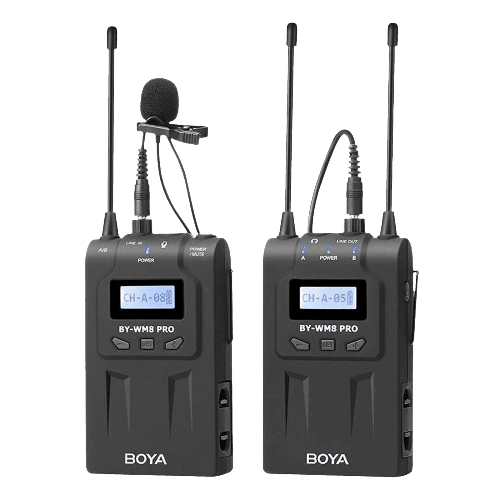 Boya 3.5 Jack Wireless Microphone with Automatic LCD Lock Function (Black)_15