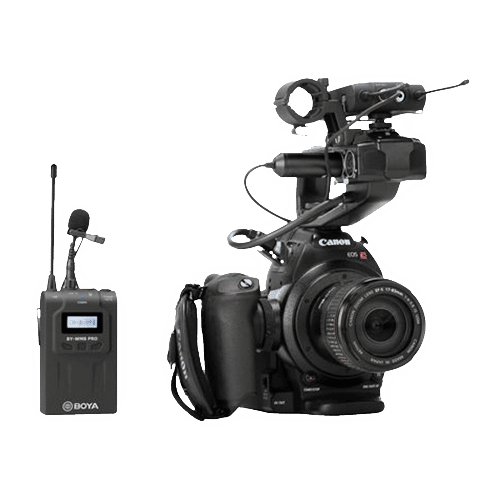 Boya 3.5 Jack Wireless Microphone with Automatic LCD Lock Function (Black)_4