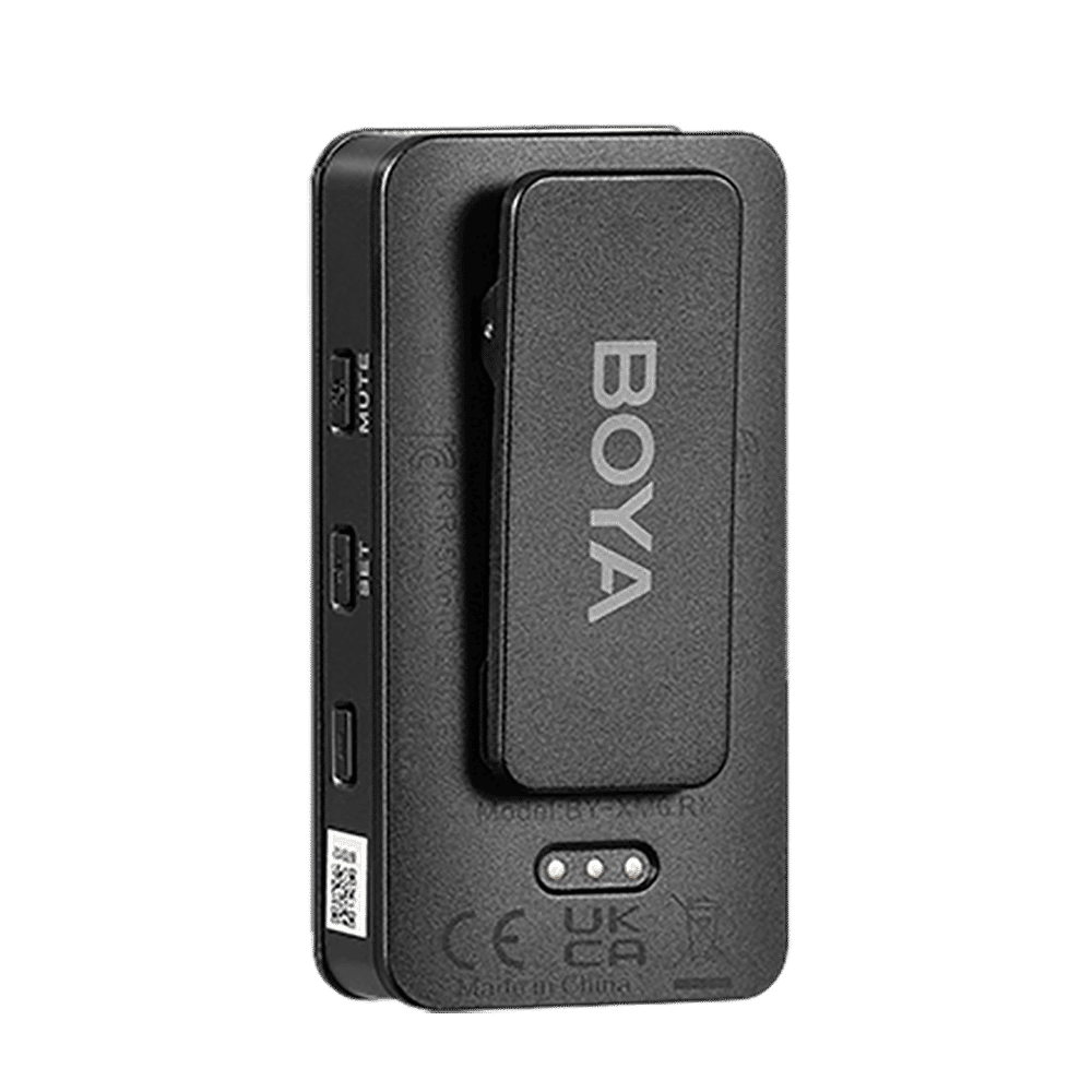 Boya Type C & 3.5 Jack Wireless Microphone with 2.4GHz Transmission Technology (Black)_8