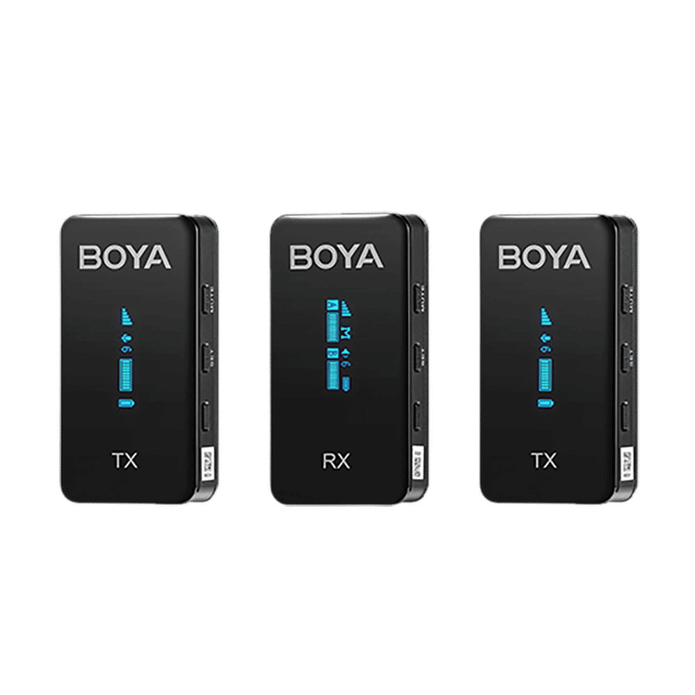 Boya Type C & 3.5 Jack Wireless Microphone with 2.4GHz Transmission Technology (Black)_13