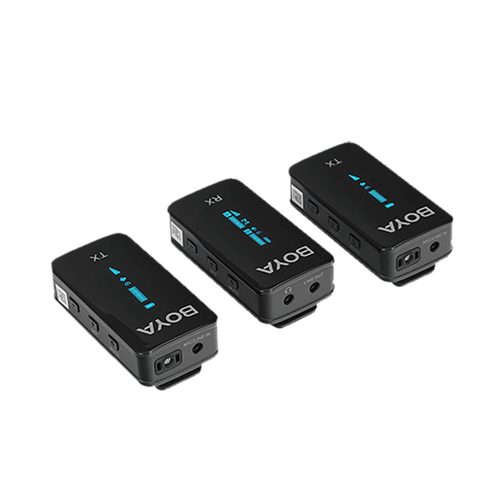 Boya Type C & 3.5 Jack Wireless Microphone with 2.4GHz Transmission Technology (Black)_14