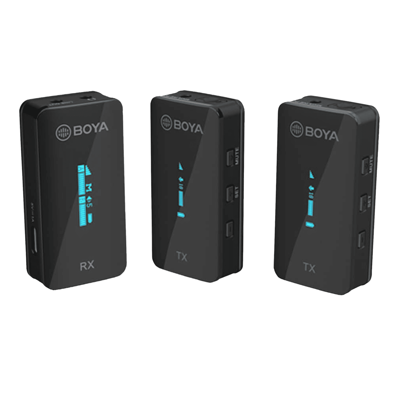 Boya Type C & 3.5 Jack Wireless Microphone with 2.4GHz Transmission Technology (Black)_15