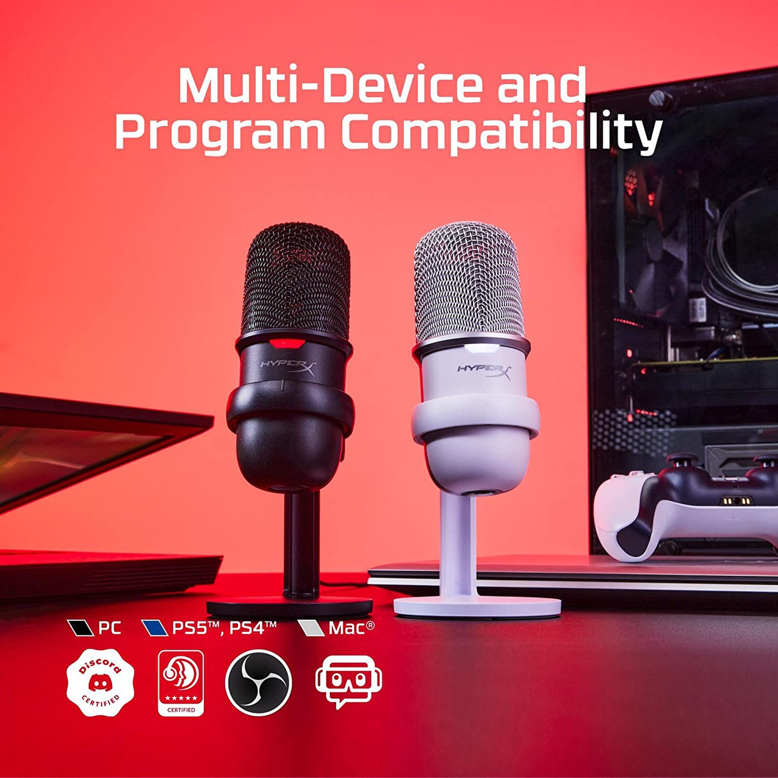 HyperX SoloCast Type C Wired Microphone with Tap-to-Mute Sensor (White) HyperX SoloCast Type C Wired Microphone with Tap-to-Mute Sensor (White)_15