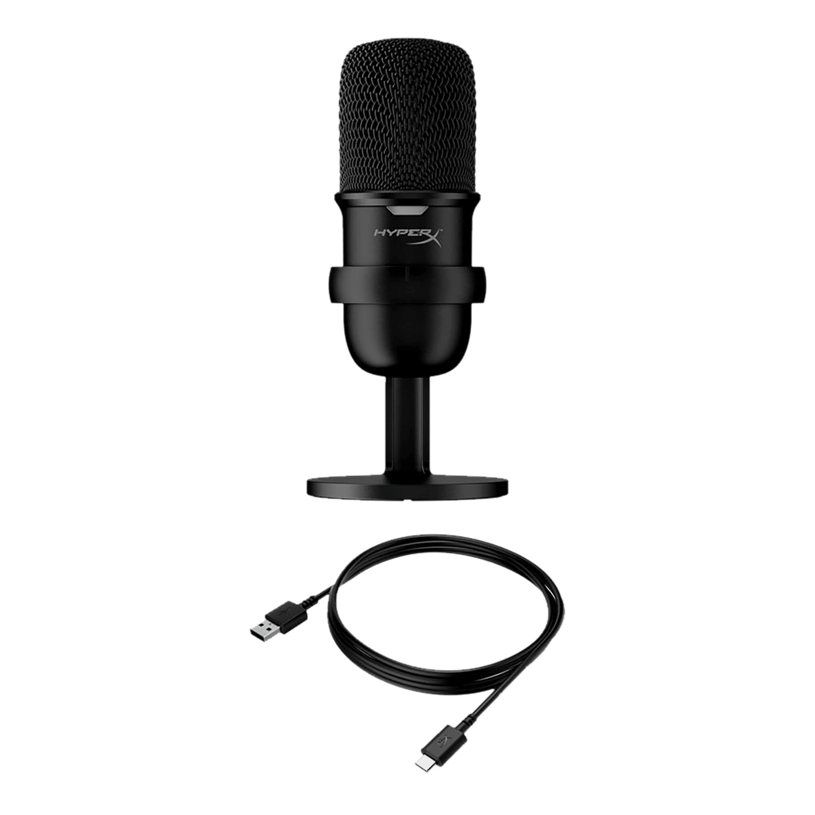 HyperX SoloCast USB & Type C Wired Microphone with Plug & Play Audio (Black)_6