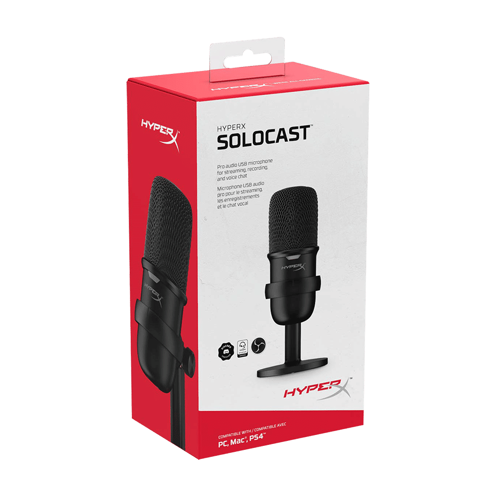 HyperX SoloCast USB & Type C Wired Microphone with Plug & Play Audio (Black)_7