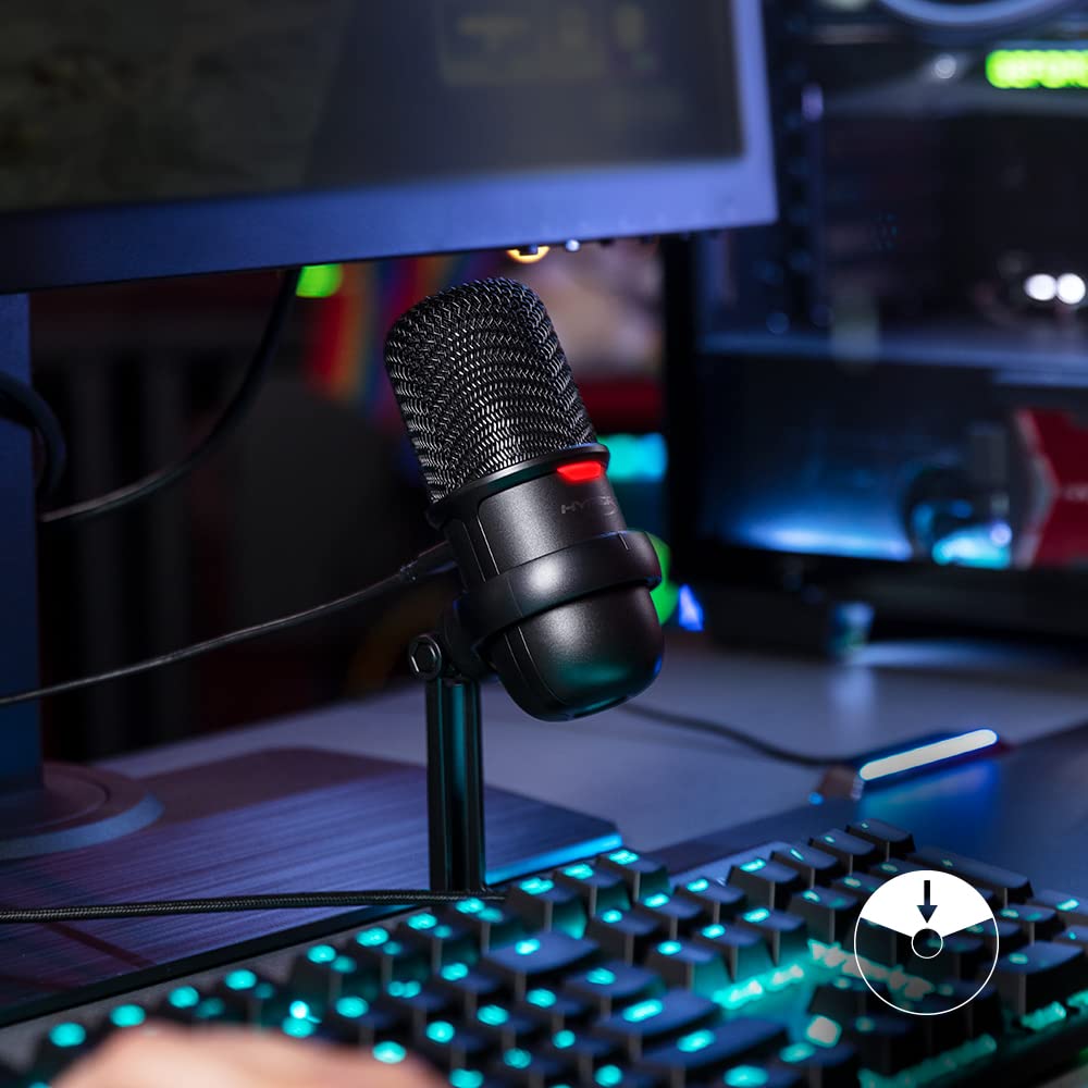 HyperX SoloCast USB & Type C Wired Microphone with Plug & Play Audio (Black)_10