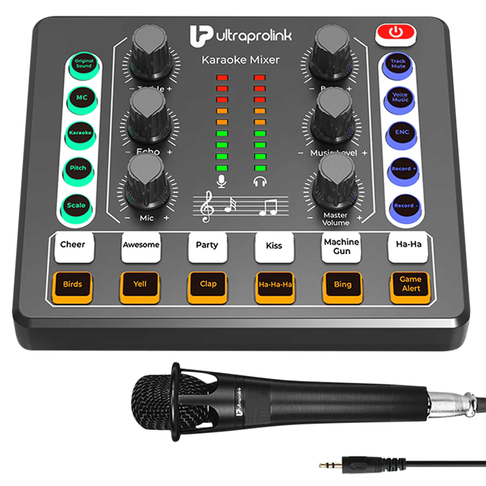 ultraprolink Wireless Karaoke Mixer with Condenser Mic (Black) ultraprolink Wireless Karaoke Mixer with Condenser Mic (Black)_1