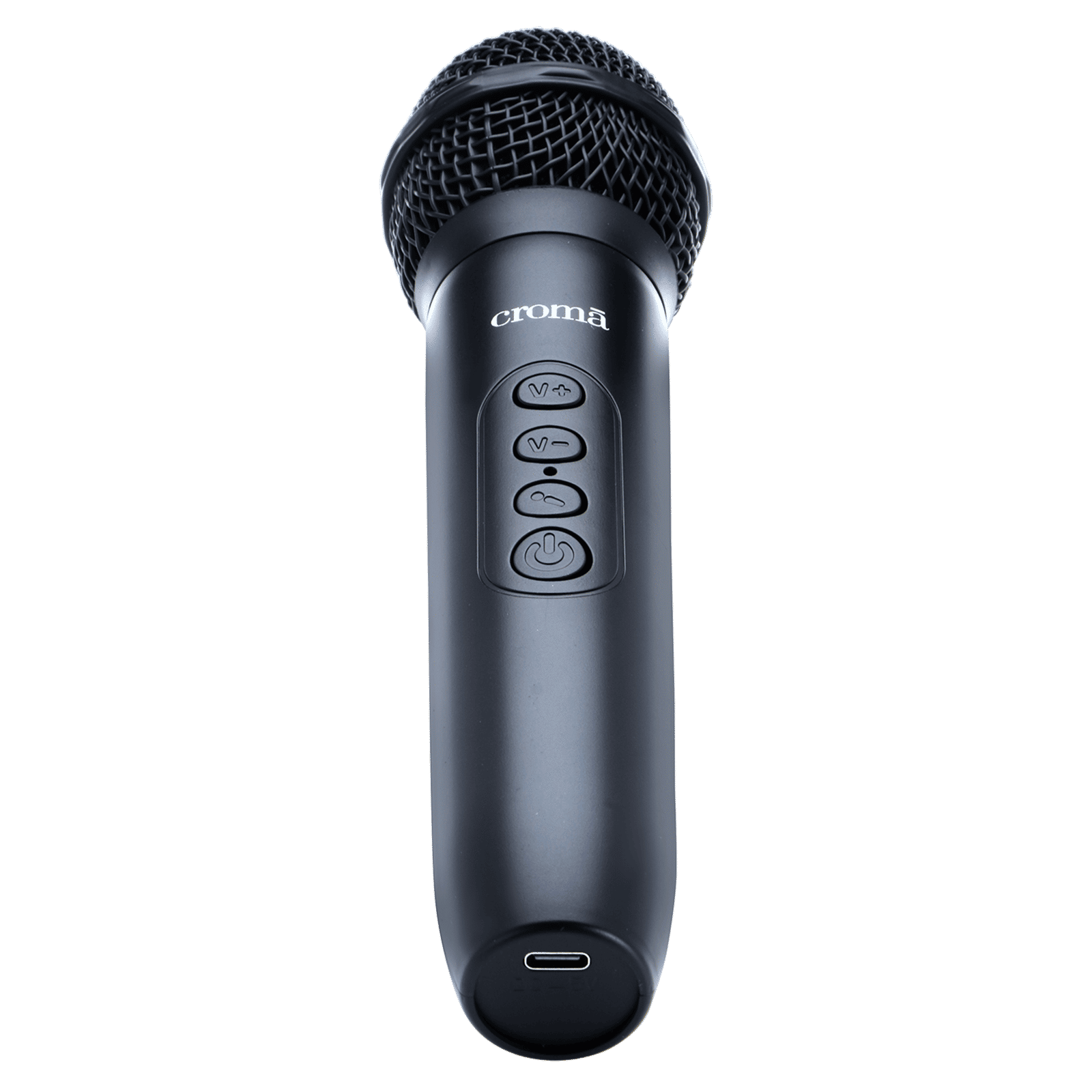Croma Type C & 6.35mm Jack Wireless Microphone with 2.4GHz Transmission (Black) Croma Type C & 6.35mm Jack Wireless Microphone with 2.4GHz Transmission (Black)_2