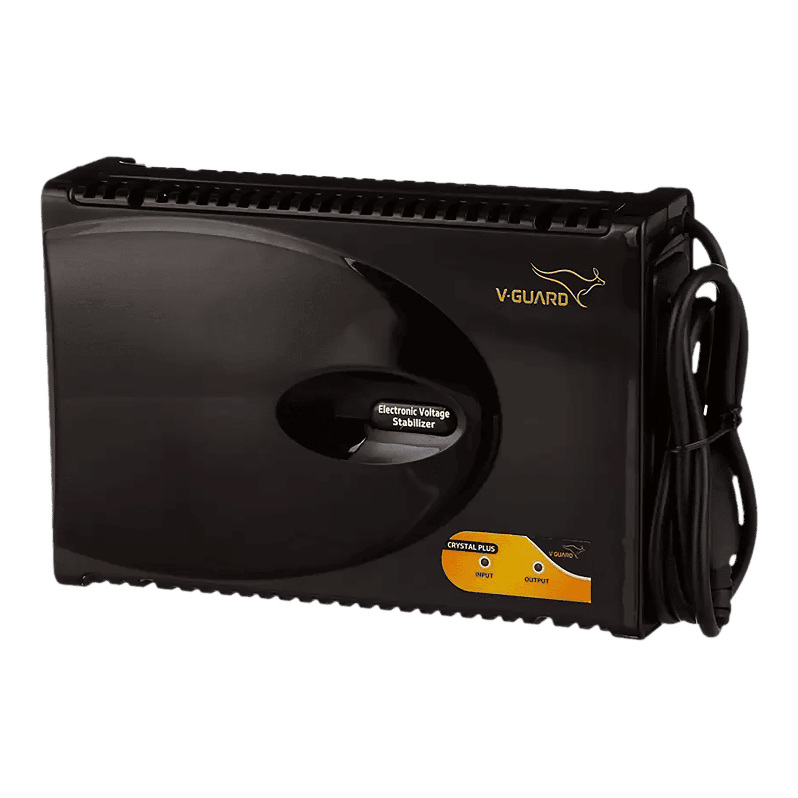 V-Guard Crystal Plus 3 Amps Voltage Stabilizer For Up to 140cm (55") TV + 1 SetTop Box + 1 Home Theatre (90 - 290 V, Thermal Overload Protection, Black) V-Guard Crystal Plus 3 Amps Voltage Stabilizer For Up to 140cm (55") TV + 1 SetTop Box + 1 Home Theatre (90 - 290 V, Thermal Overload Protection, Black)_1