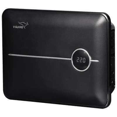 V-Guard Crystal 150 Prime 4 Amps Voltage Stabilizer 203cm (80 Inch) TV / SetTop Box / Home Theatre (90 - 290 V, Thermal Overload Protection, , Black)