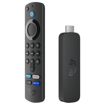 Amazon Fire TV Stick 4K Ultra HD Streaming Device with Alexa Voice Search (Dolby Atmos, HDR10+, Dual-Antenna Wi-Fi, Black)