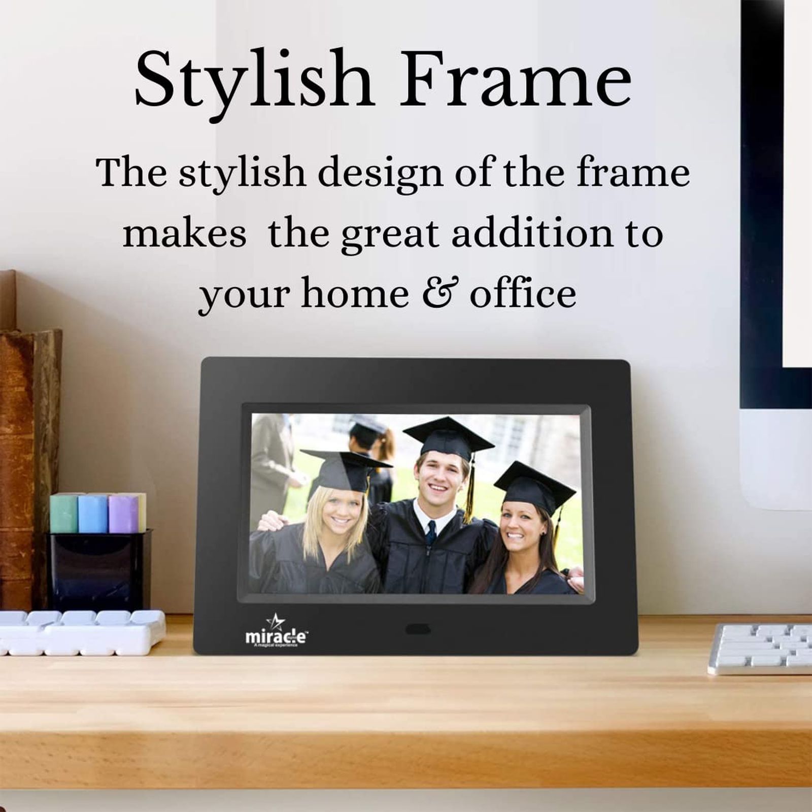 Miracle Digital 17.8cm (7 Inches) Digital Photo Frame (Stereo Speaker, MD001, Black) Miracle Digital 17.8cm (7 Inches) Digital Photo Frame (Stereo Speaker, MD001, Black)_9