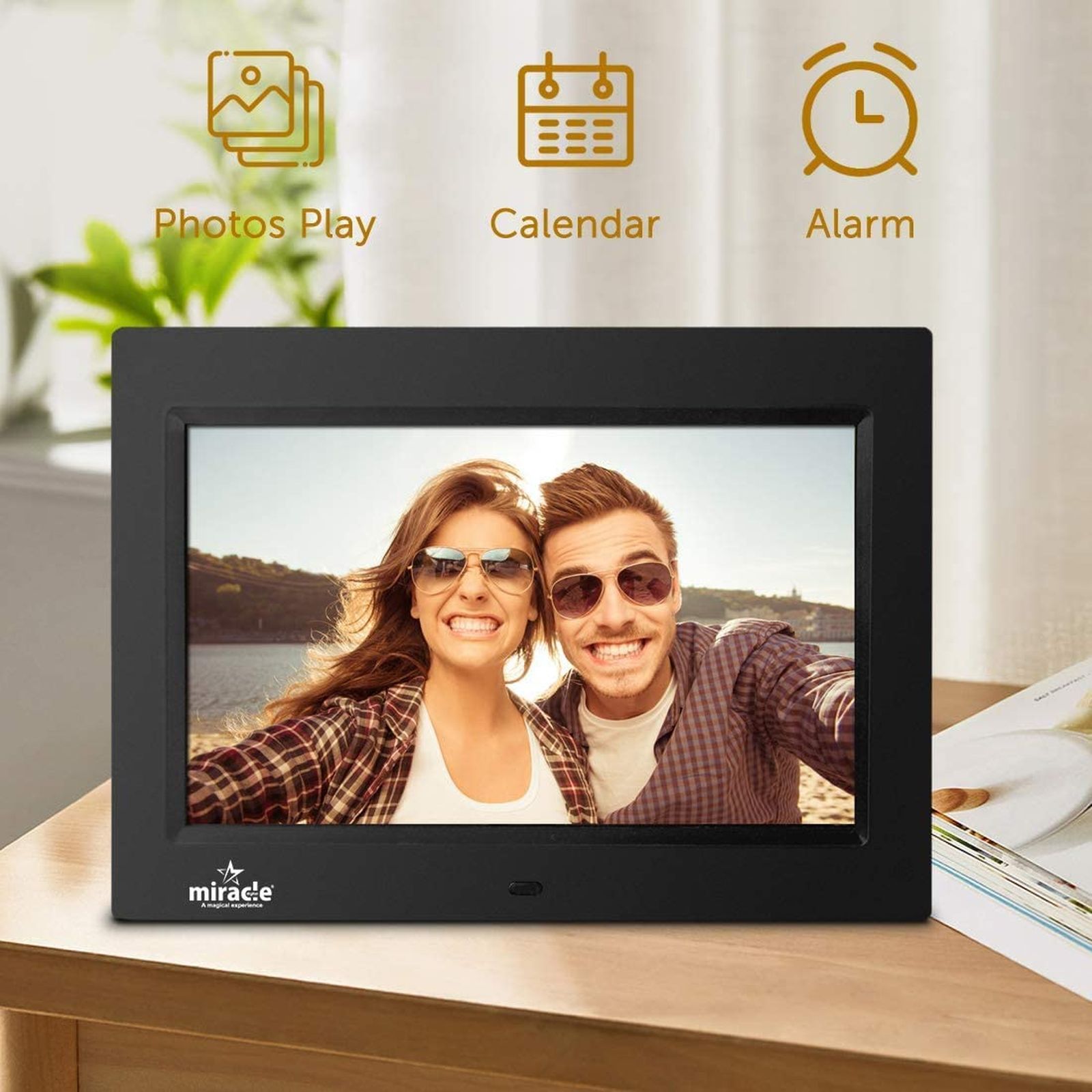 Miracle Digital 25.4cm (10 Inches) Digital Photo Frame (Stereo Speaker, MD003, Black) Miracle Digital 25.4cm (10 Inches) Digital Photo Frame (Stereo Speaker, MD003, Black)_2