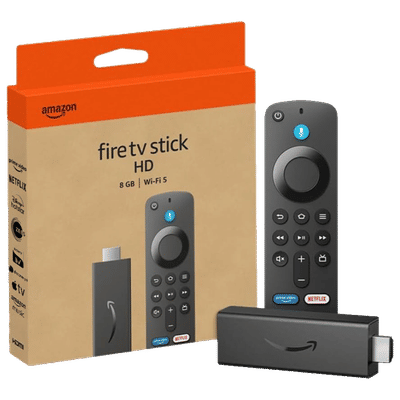 Amazon Fire TV Stick Full HD Streaming Device with Alexa Voice Search (Dolby Atmos, Dual-Antenna Wi-Fi, Black)