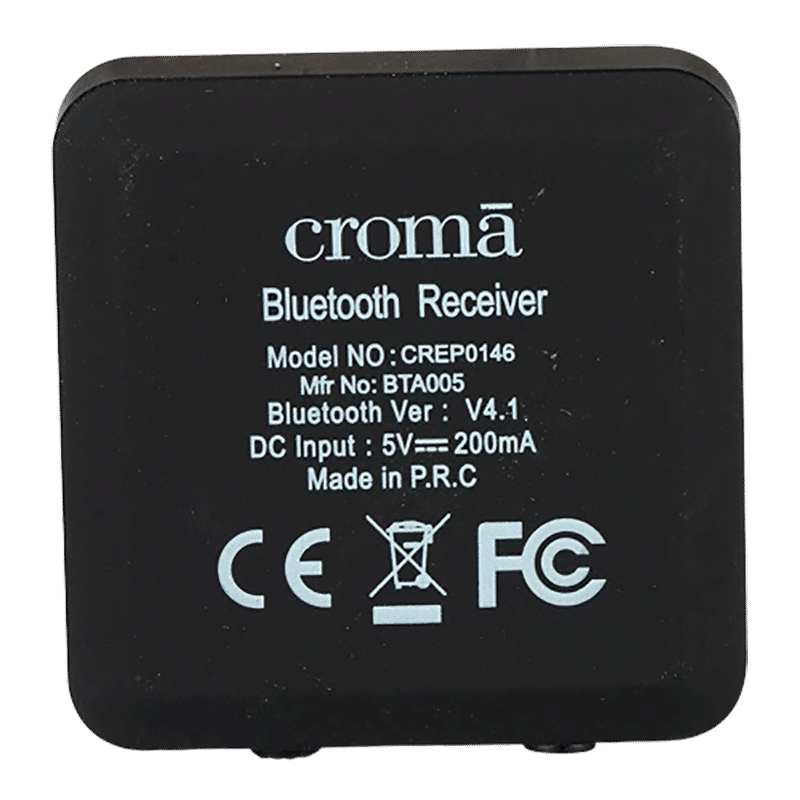 Croma Bluetooth Music Receiver (Black) Croma Bluetooth Music Receiver (Black)_5