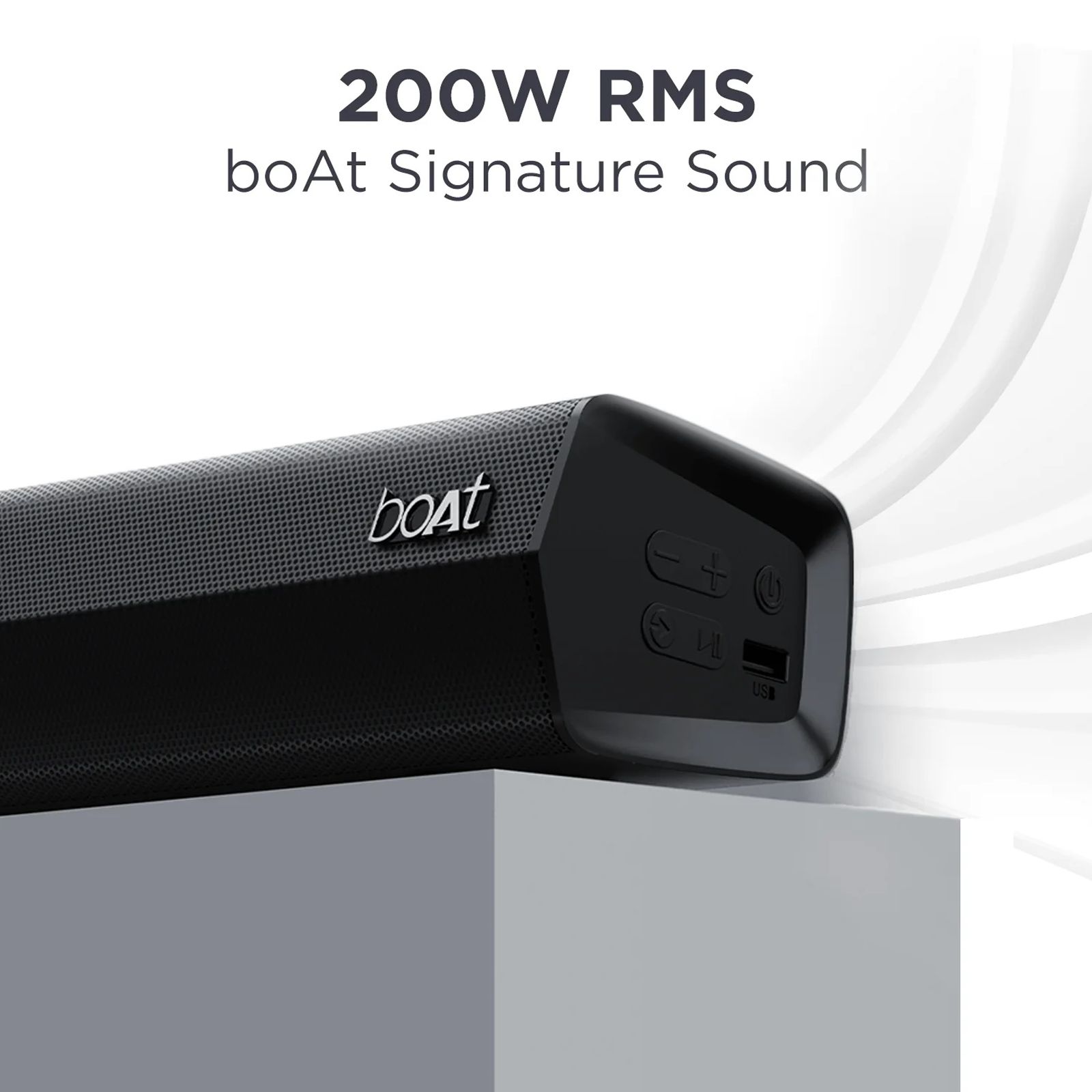boAt Aavante Bar Quake 200W Bluetooth Soundbar with Remote (Entertainment EQ Modes, 2.1 Channel, Black) boAt Aavante Bar Quake 200W Bluetooth Soundbar with Remote (Entertainment EQ Modes, 2.1 Channel, Black)_3