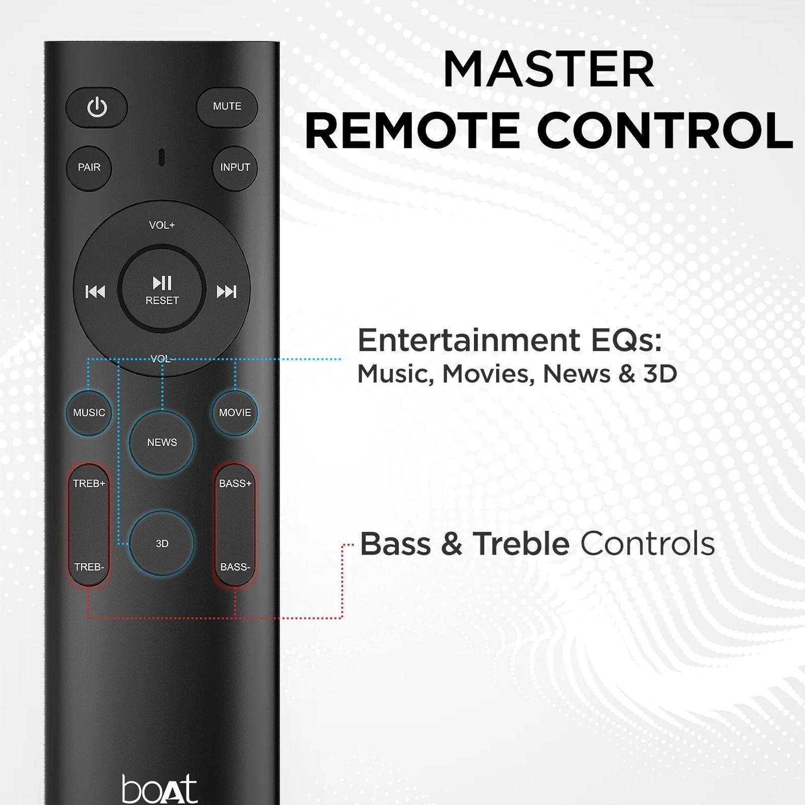 boAt Aavante Bar Quake 200W Bluetooth Soundbar with Remote (Entertainment EQ Modes, 2.1 Channel, Black) boAt Aavante Bar Quake 200W Bluetooth Soundbar with Remote (Entertainment EQ Modes, 2.1 Channel, Black)_4