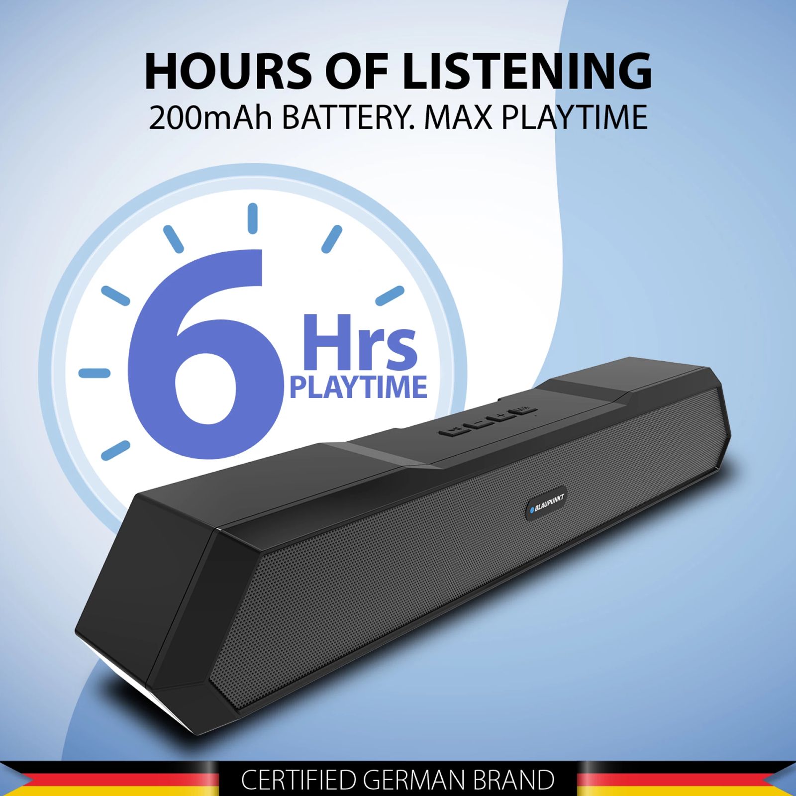 Blaupunkt SBA15 14W Bluetooth Soundbar (HD Sound, 2.1 Channel, Black)_5