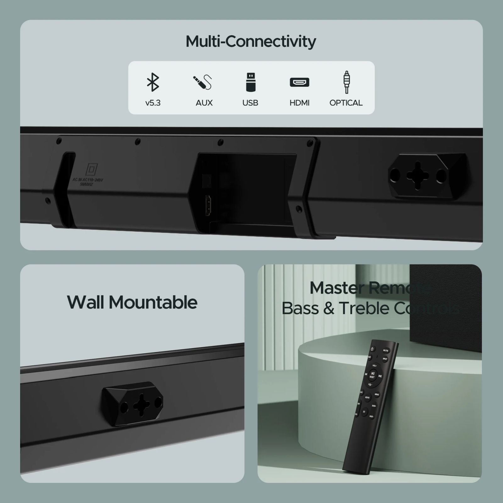 boAt Aavante Bar Maven Pro 320W Bluetooth Soundbar with Remote (Entertainment EQ Modes, 2.1 Channel, Premium Black) boAt Aavante Bar Maven Pro 320W Bluetooth Soundbar with Remote (Entertainment EQ Modes, 2.1 Channel, Premium Black)_3