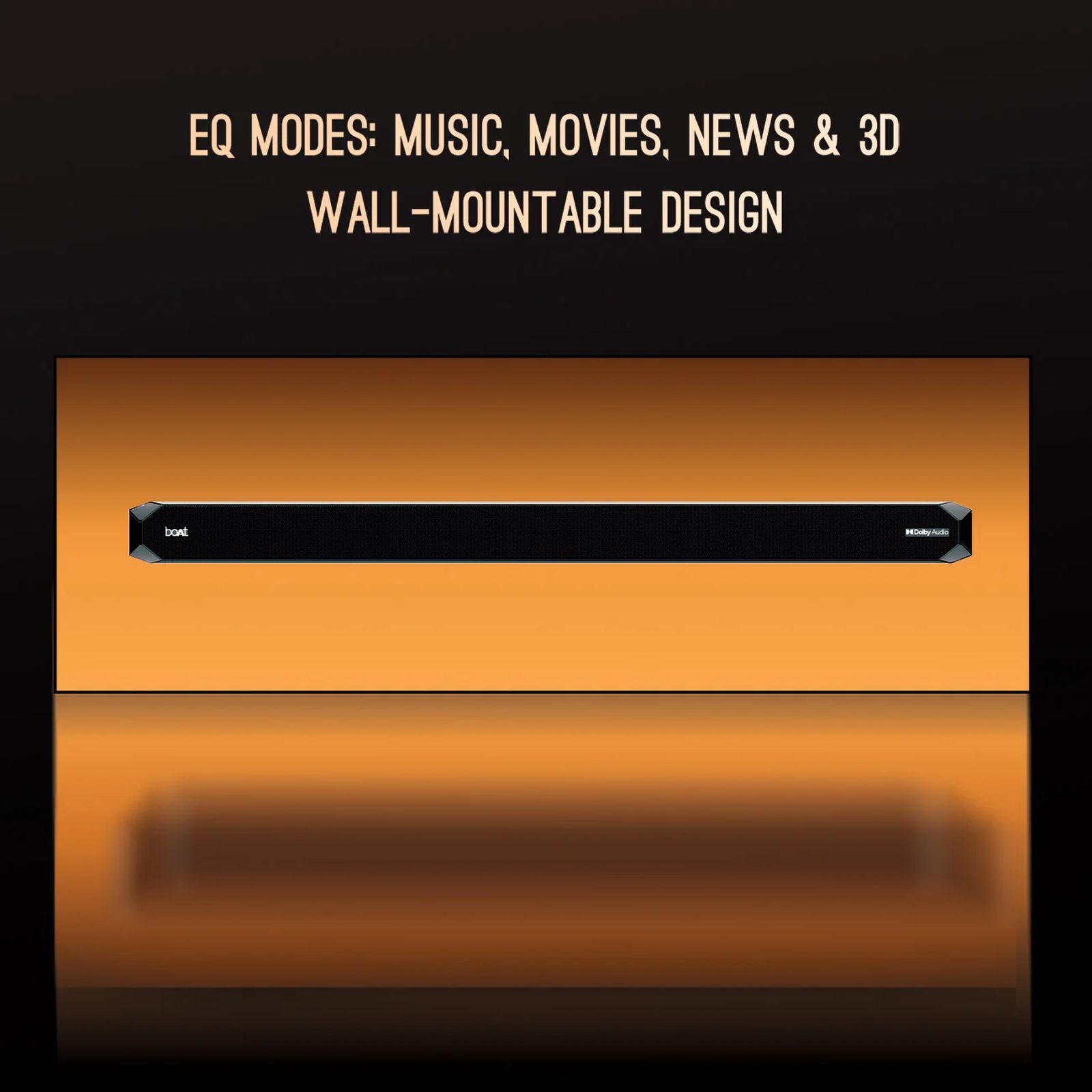 boAt Aavante Bar A2060 160W Bluetooth Soundbar with Remote (Dolby Audio, 2.1 Channel, Premium Black) boAt Aavante Bar A2060 160W Bluetooth Soundbar with Remote (Dolby Audio, 2.1 Channel, Premium Black)_8