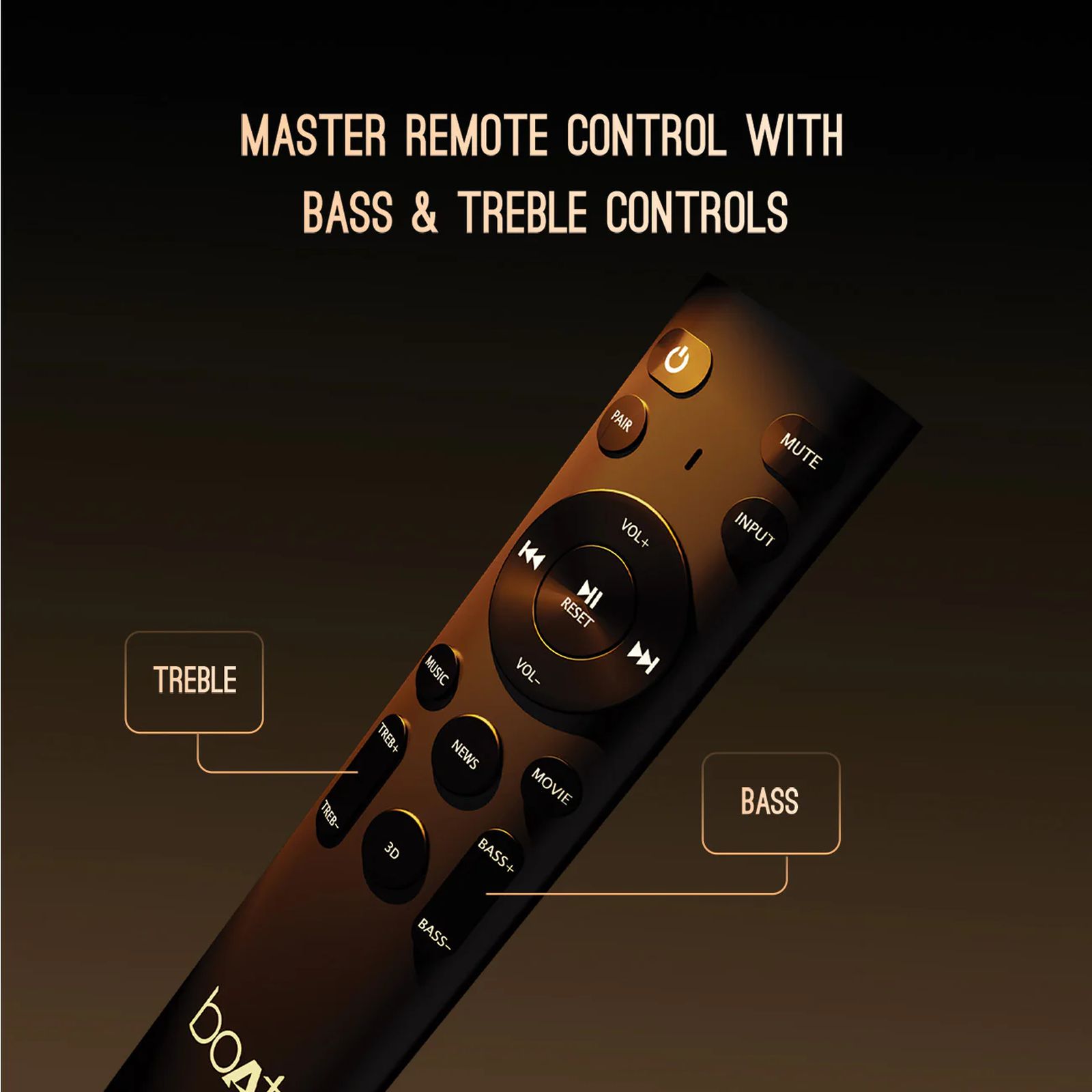 boAt Aavante Bar A2060 160W Bluetooth Soundbar with Remote (Dolby Audio, 2.1 Channel, Premium Black) boAt Aavante Bar A2060 160W Bluetooth Soundbar with Remote (Dolby Audio, 2.1 Channel, Premium Black)_9