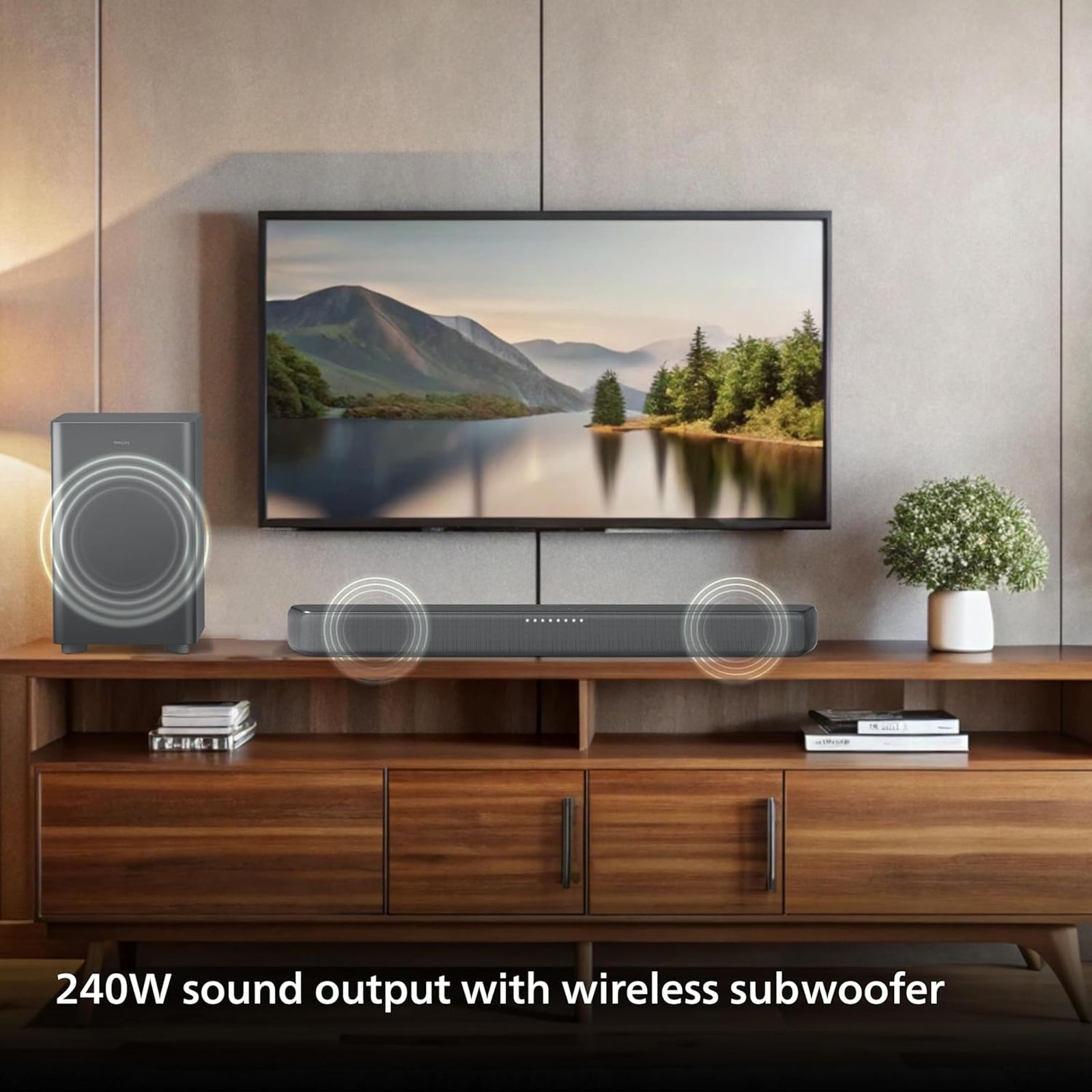 PHILIPS TAB5309/94 240W Bluetooth Soundbar with Remote (Dolby Digital Plus, 2.1 Channel, Dark Grey) PHILIPS TAB5309/94 240W Bluetooth Soundbar with Remote (Dolby Digital Plus, 2.1 Channel, Dark Grey)_11