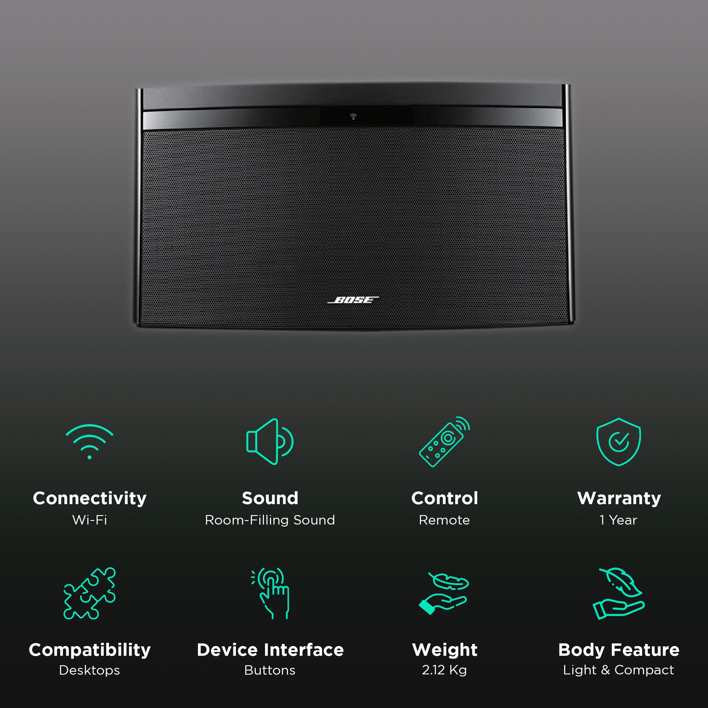 BOSE SoundLink Air Smart Wi-Fi Speaker (AirPlay Technology, Black)_2