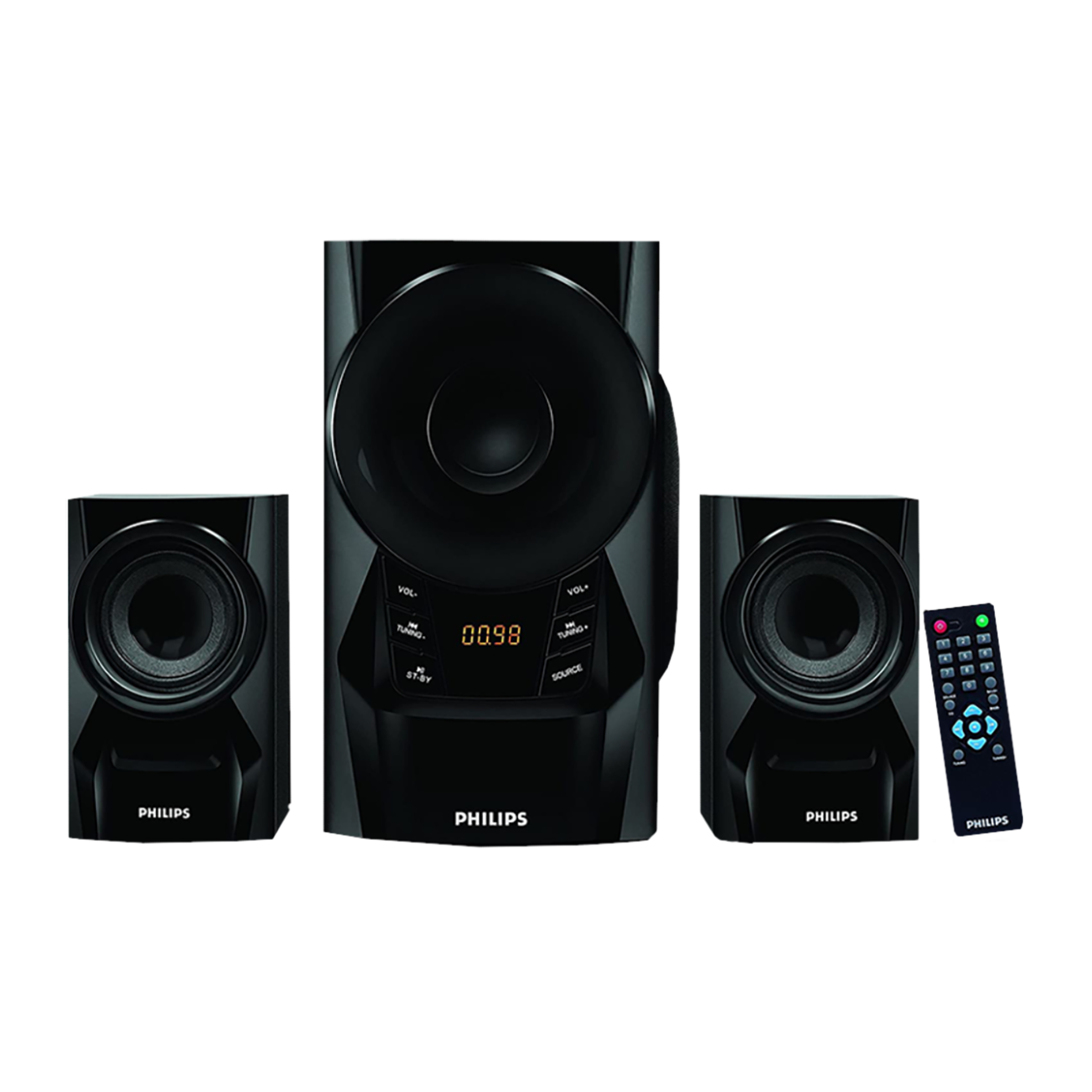 PHILIPS 60W Multimedia Speaker (Stereo Sound, 2.1 Channel, Black)_3